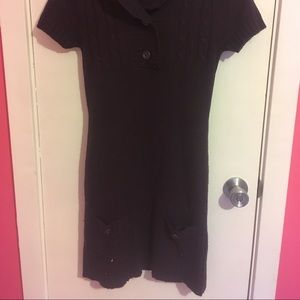 Deep Purple Sweater Dress with Pockets!